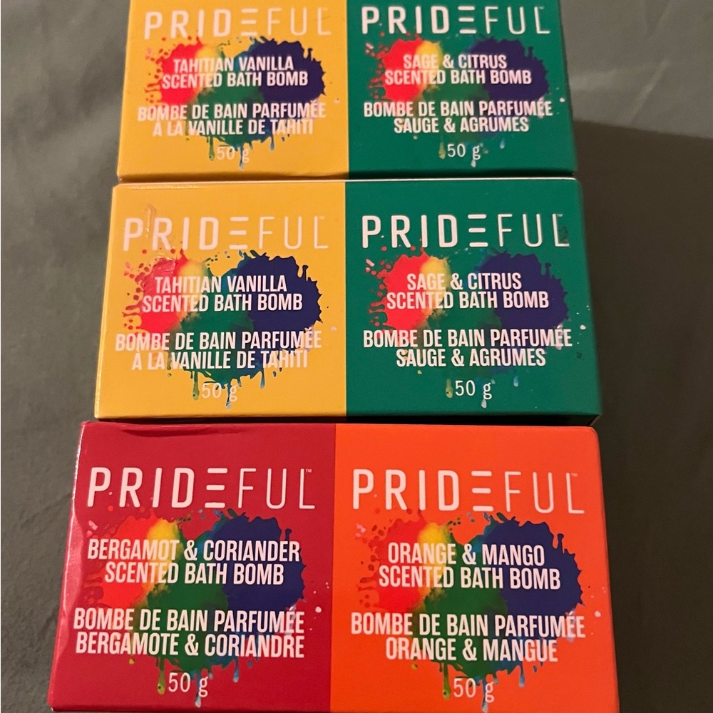 PRIDEFUL BATH BOMBS 6ct